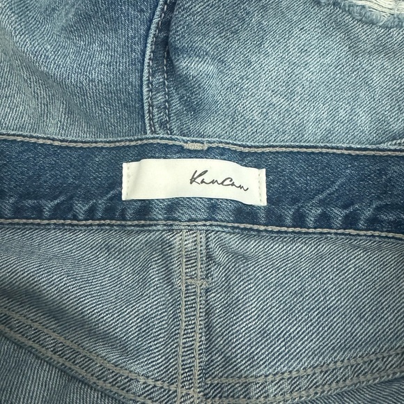 Women’s KanCan medium wash high rise distressed jean shorts 7/27 - Picture 3 of 4